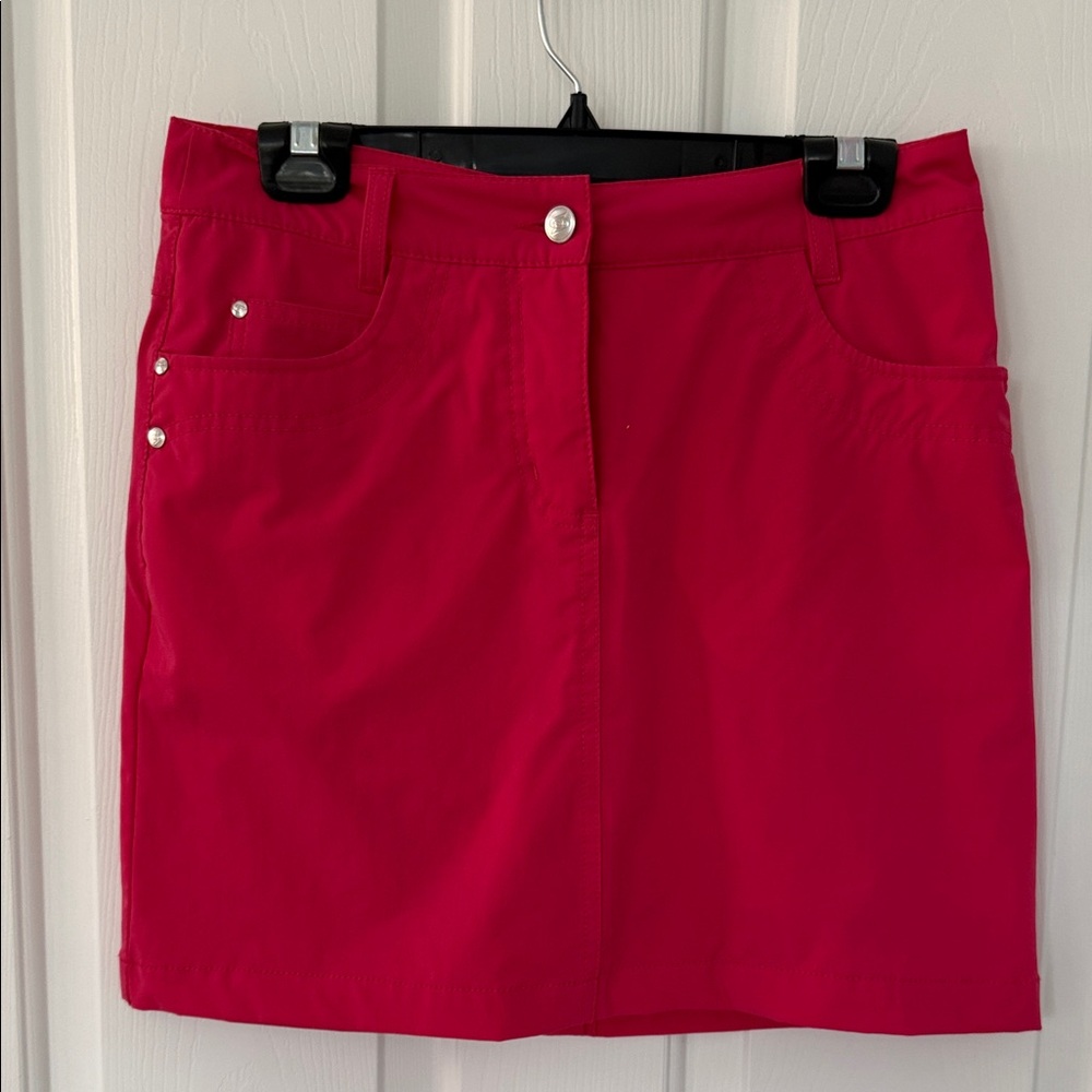 Daily Sports Vibrant Red Mini Skirt